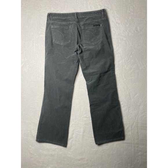 Calvin Klein Jeans Womens Straight Gray Corduroy Stretch Size 12 - Picture 11 of 15